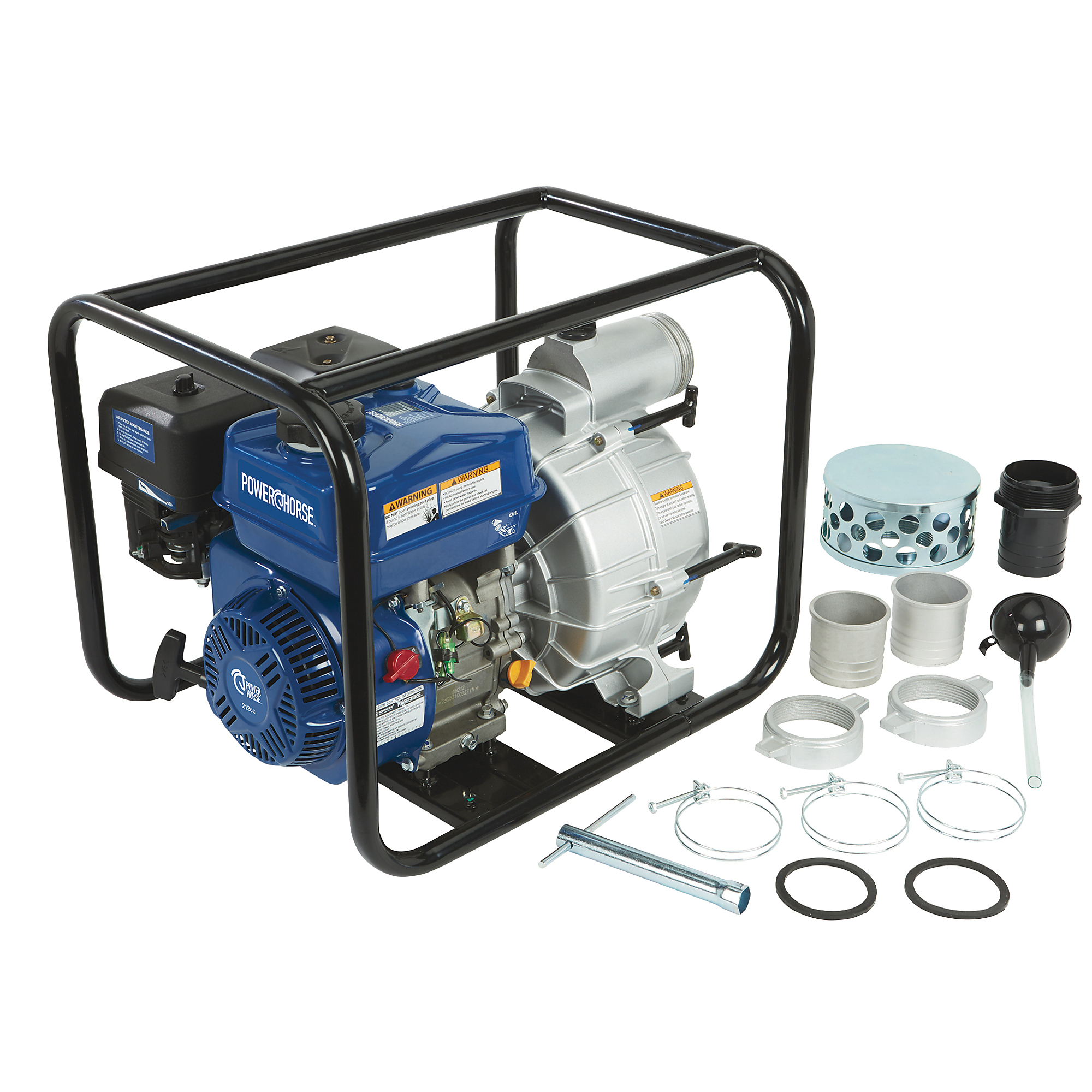 Powerhorse Semi-Trash Water Pump, 3in. Ports, 290 GPM, 212cc OHV Gas Engine
